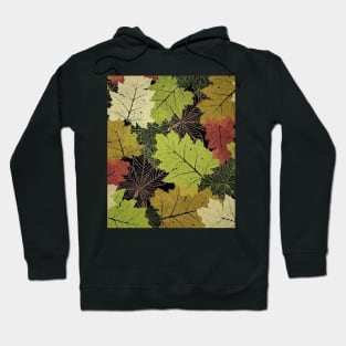 Autumn season mood - fallen leaves graphic design Hoodie